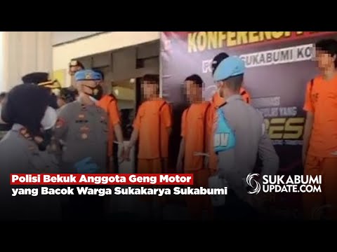 Polisi Bekuk Anggota Geng Motor yang Bacok Warga Sukakarya Sukabumi