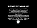 Chuck E Cheese S University Training 1991 Full Training