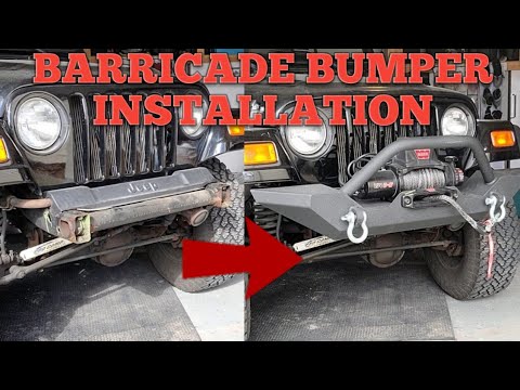 Jeep Wrangler TJ - "Barricade Trail Force HD Front Bumper" - Installation