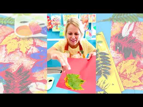 Textured Fall Leaves | Art Lessons for Kids