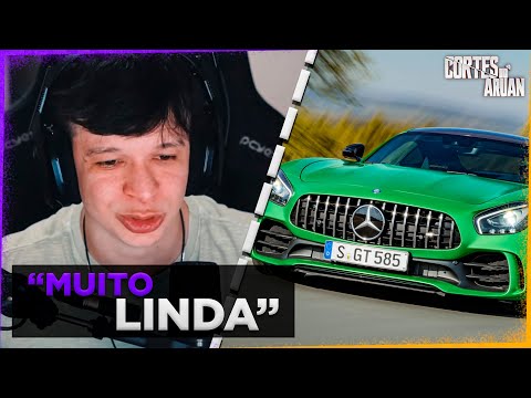 Aruan reacts to Caio Araujo's new car (Mercedes AMG GTR Green Hell) - Aruan's Cuts