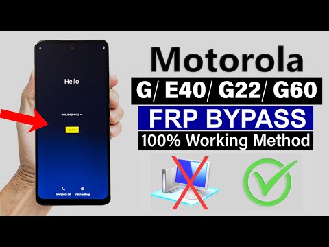 Moto G/ E40/ G22/ G60 - Delete Google Account | Android 11/12/13 (Without Pc)
