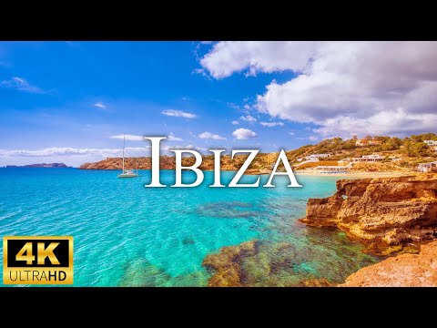 FLYING OVER IBIZA (4K UHD) - Relaxing Music Along With Beautiful Nature Videos - 4K Video HD