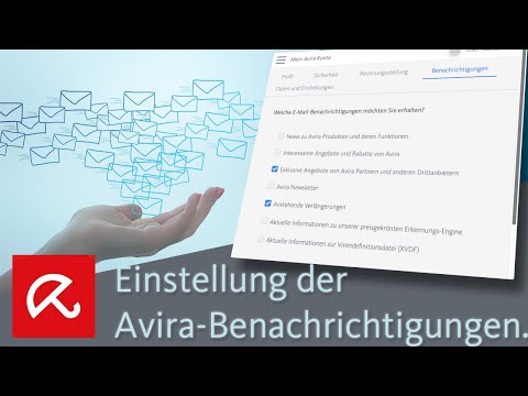 Einstellung der Avira Benachrichtigungen.