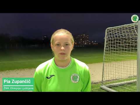 Pia Zupančič pred tekmo DU17 ŽNK Žalec - ŽNK Olimpija