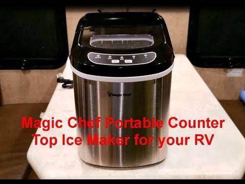 Magic Chef 27 lbs Portable Counter Top Ice Maker for your RV - Review and Demonstration