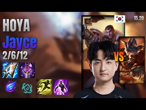 HOYA Top Jayce vs Rumble lol KR solo rank Full Game 15.20 | 호야 제이스 vs 럼블