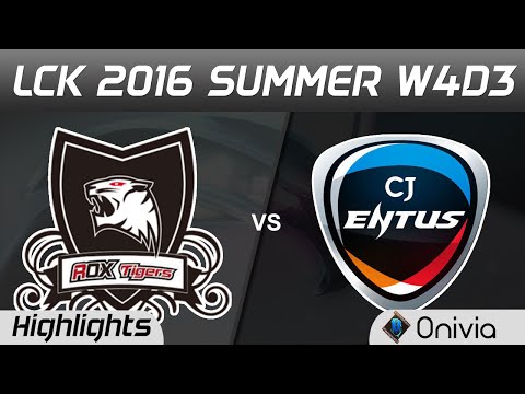 ROX vs CJ Highlights Game 1 LCK Champions W4D3 2016 ROX Tigers vs CJ Entus
