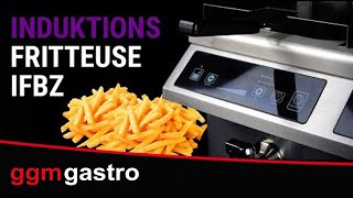 Friteuse à induction - 8 litres - 3,5 kW - avec robinet de vidange