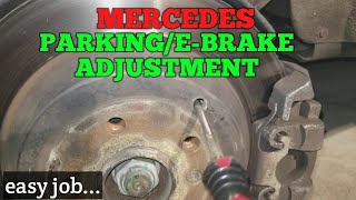 Mercedes Parking/Emergency Brake Adjustment