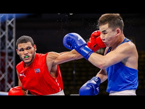 Erislandy Álvarez (CUB) vs. Mukhammadsabyr Bazarbaiuly (KAZ) World Olympic Qualifiers 2024 (63kg)