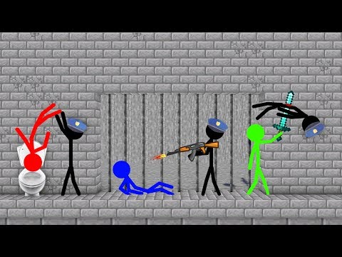 Stickman VS Minecraft: Prison Escape Jailbreak - AVM Shorts Animation
