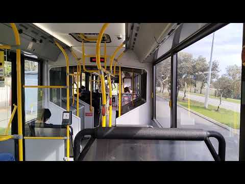 3077 a Volvo B8RLE articulated bus Euro6 with Volgrens Optimus bodywork Transperth