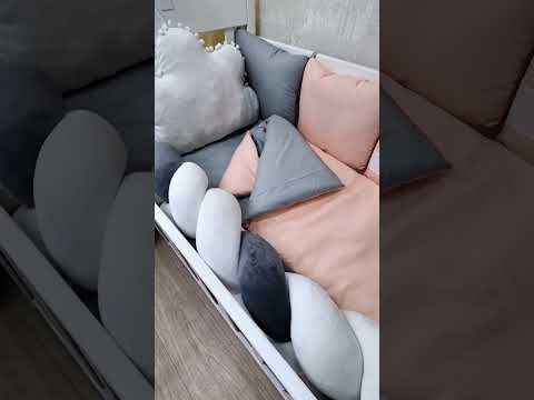 Набор детской постели в кроватку "Bunny", детский постельный набор, бортик косичка - фото 3 - id-p2796773390
