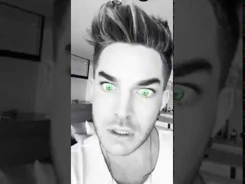2016-10-27 Adam Lambert on Snapchat 'I Put A Spell On You' (6 snaps) - Flipped