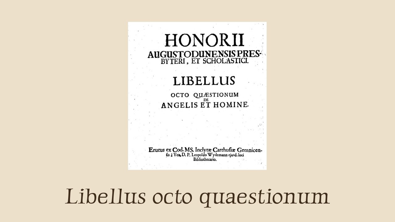 Libellus octo quaestionum de angelis et homine (c. 12th century)