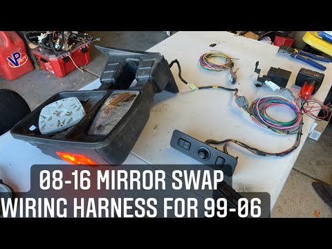 Installing a 2008-16 Full Power Mirror Wiring Harness Kit behind the dash on a 1999-06 super duty