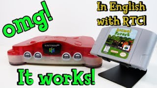 100% Working English Animal Crossing N64 Reproduction Cart (Animal Forest Nintendo 64)