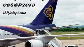 preview picture of video 'Plane spotting at Chiangmai Thailand CNX/VTCC in HD 08SEP2013'