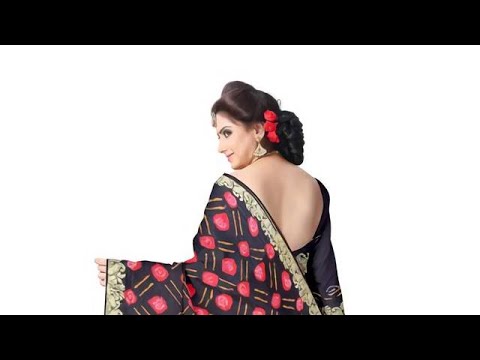 Black And Red Color Gaji Silk Bandhani Saree