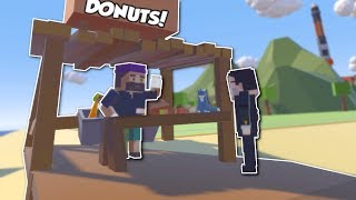Man Stranded MAKES MILLIONS SELLING DONUTS! - Tiny Town VR Gameplay - HTC Vive Zombie Apocalypse