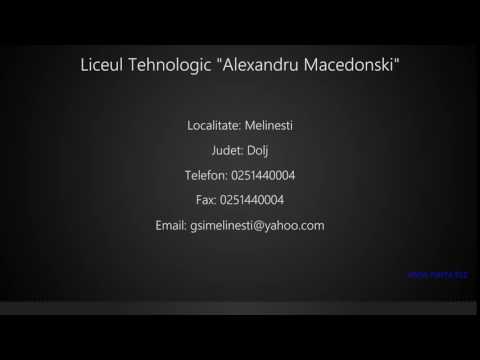 Liceul Tehnologic "Alexandru Macedonski" Melinesti