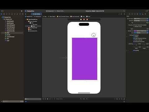 Objective-c Storyboard UIVIew:  how to display  UIView  and customize its properties