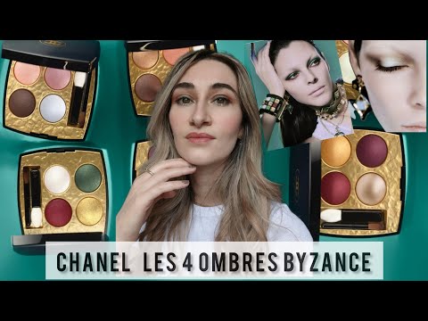 NEW CHANEL BYZANCE Fall 2023 EYESHADOW PALETTES 4 OMBRES MAKEUP COLLECTION|Makeup looks & Overview