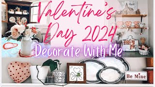 2024 VALENTINES DAY DECORATE WITH ME | VALENTINES DAY DECOR | SIMPLE VALENTINES DAY DECORATING IDEAS