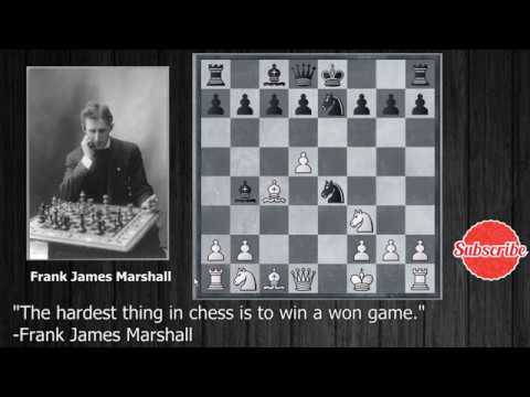 Chess Brilliancies| Game 9 | Frank James Marshall vs Amos Burn, 1905