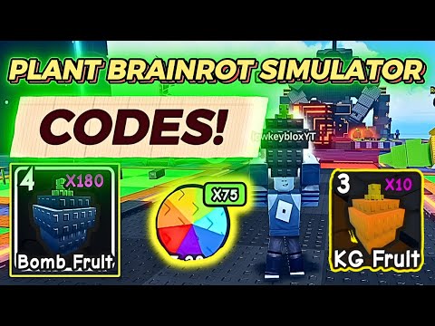 Plant Brainrot Simulator CODES - Get FREE 180 Bomb Fruits & Buffs!