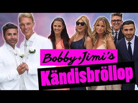 Kändisarna vimlade på BOBBY ODUNCU & JIMI BENNET's bröllop