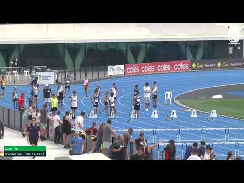 U12 Boys 80m Hurdles Heat 3: 2022 Commonwealth Bank State Combined Events Championships - Sunday