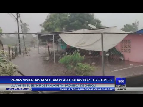 Viviendas resultaron afectadas por las fuertes lluvias en San Agustín, Chiriquí