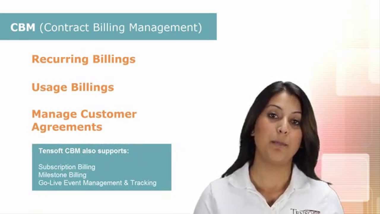 Overview of Tensoft CBM (Contract Billing Management)