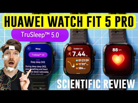 Huawei Watch Fit 5 Pro - NEW SLEEP TRACKING! (+ HR and GPS Scientific Review)