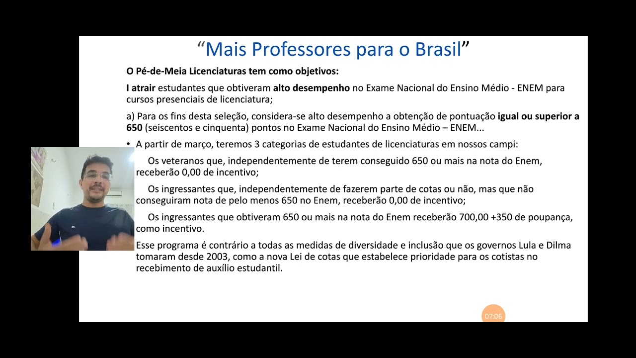 Pé-de-Meia Licenciaturas: uma medida populista diante de um problema real e urgente.