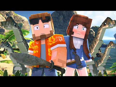 GIRL SCOUT SKILLS! - Minecraft STRANDED - EP 4 ( Dinosaur Survival Roleplay )