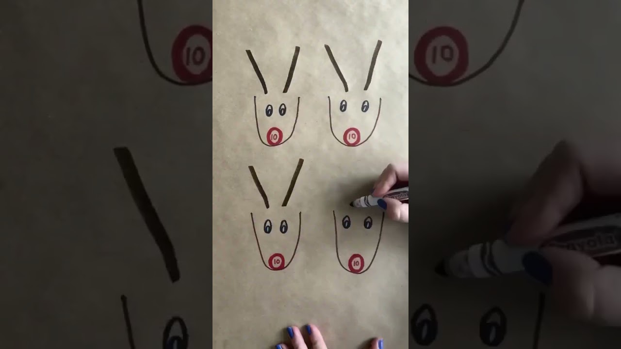 Reindeer math. Find the free printable at www.chasing40toes.com