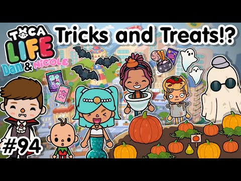 Tricks and Treats!? | #94 (Dan and Nicole series) Toca Boca World