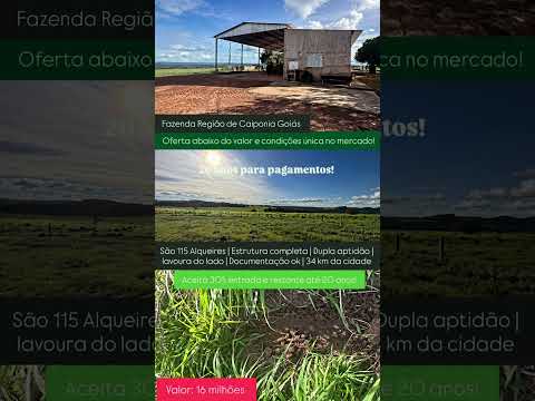 115 alqueires em Caiapônia Go / whatsapp 62 99373-6407