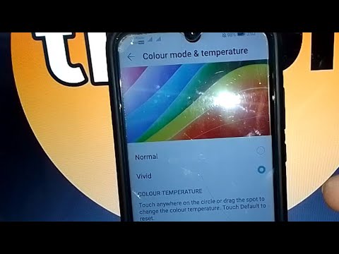 how to change colour temperature in honor 20i mobile