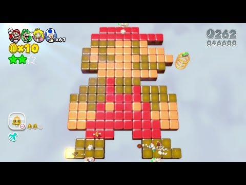 Super Mario 3D World 100% Walkthrough - World 5 (4 Players)
