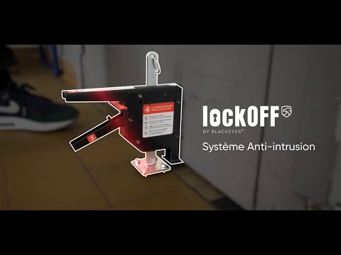 Système anti-intrusion breveté LockOff pour porte tirante Blackeyes