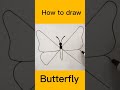 How to draw butterfly #butterfly #drawing #art #craft
