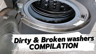 JULY 2025 dirty and broken washing machine COMPILATION....ALL MAKES