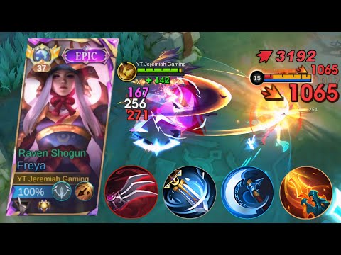 FREYA CRITICAL BUILD IS DANGEROUS ( MUST TRY ) FREYA BEST BUILD 2025 - MLBB