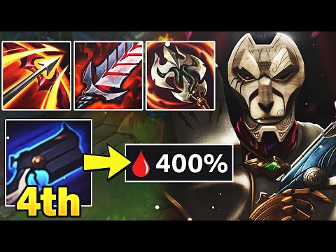 Jhin but I built Full AoE Life steal and every 4th auto heals 400% of my HP