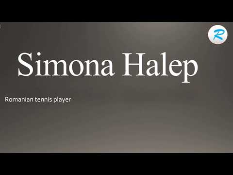 How to pronounce Simona Halep