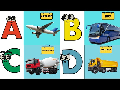 Vehicles ABC Song | Vroom and Zoom ABCs | Vehicles Alphabet Song for Kids #kids #abcd